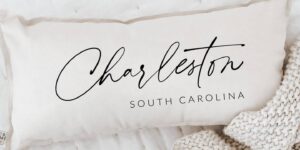 Personalized Lumbar Pillows - Personalized City Script |