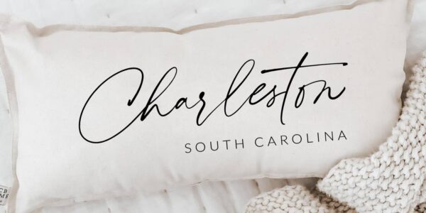 Personalized Lumbar Pillows - Personalized City Script |